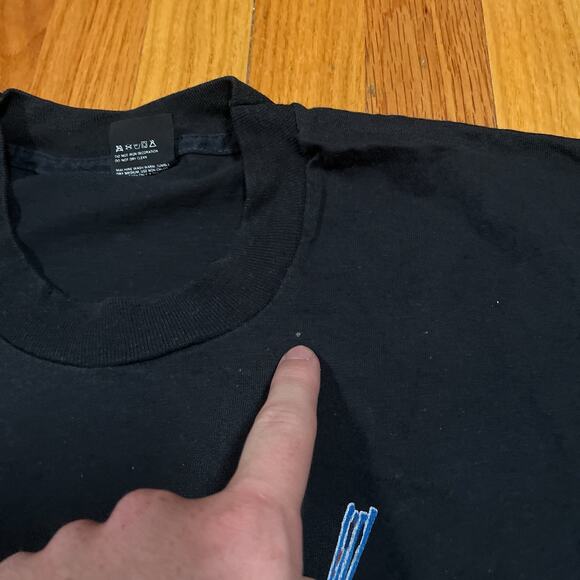 Aye-toi! VTG 90s Single Stitch T Shirt New Orleans Zydeco Screen Stars USA XL - Picture 4 of 8